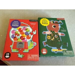 2 Mudpuppy Shaped Scratch And Sniff Puzzles Gumballs Bear BRAND NEW